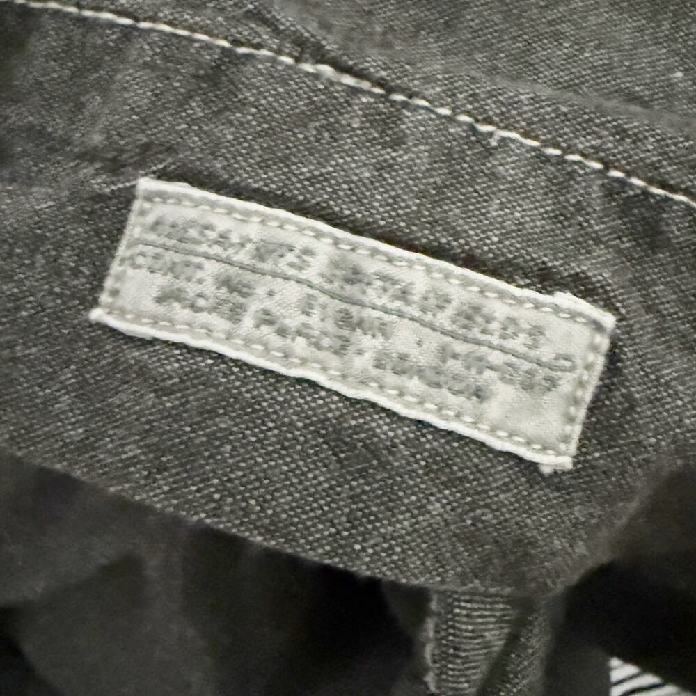 ALLSAINTS | Charcoal White Hooded Utility Jacket Minimalist Outerwear | Medium - Picture 9 of 9